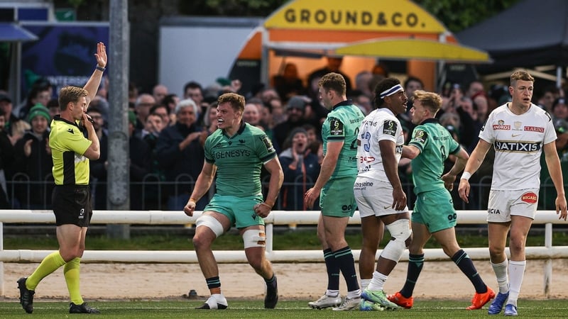 Cian Prendergast managed two tries, one a penalty for Connacht to contribute to a dominant first-half