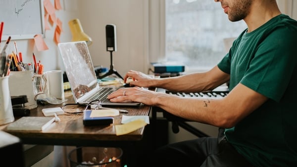 In the survey, 68% of employees highlighted hybrid or flexible work as key to their wellbeing (stock image)