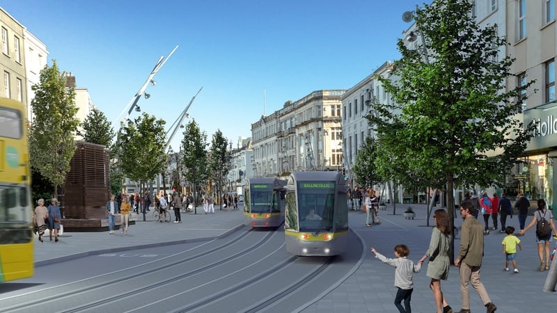 An artist's impression shows the proposed service on St Patrick's Street