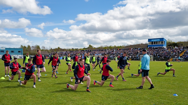 The Dublin footballers played in less familiar surroundings on Sunday