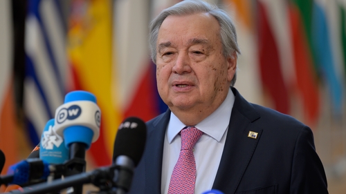 Asked by RTÉ News if this was the most worried the Secretary General had been since his tenure began in 2017, his spokesperson replied 'clearly'