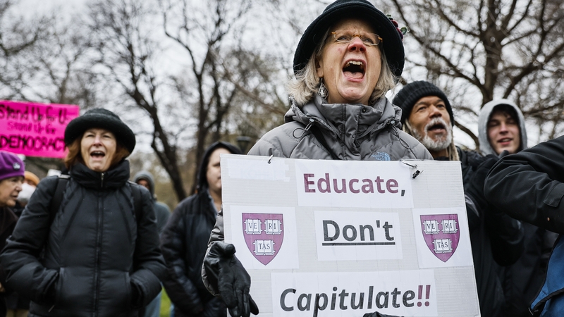 The US government said that the disruption of learning that has plagued campuses such as Harvard in recent years was unacceptable