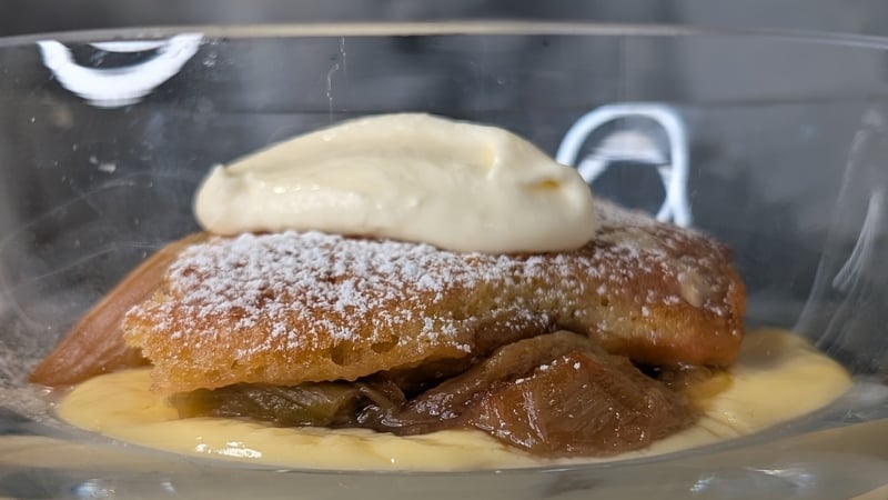 Derry Clarke's rhubarb sponge pudding: Today
