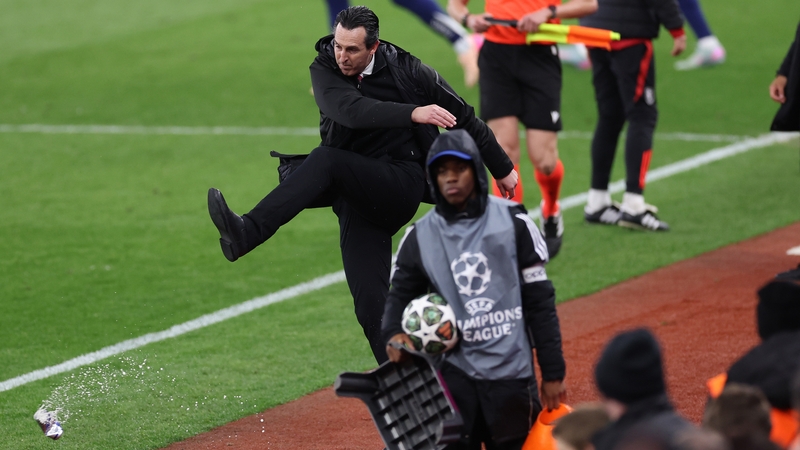 Unai Emery's frustration gets the better of him at full-time