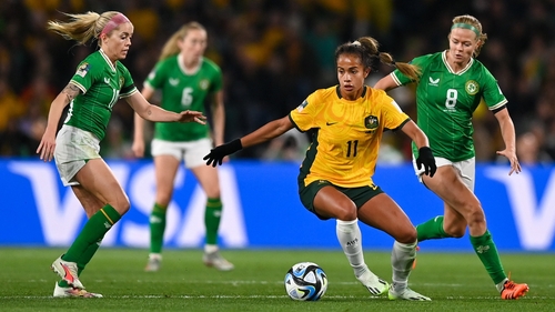 Mary Fowler in action against Ireland at last summer's World Cup