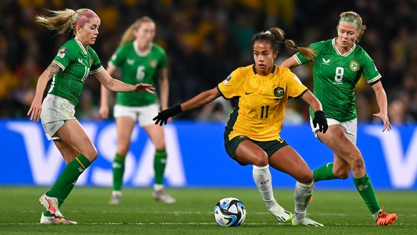 Mary Fowler in action against Ireland at last summer's World Cup