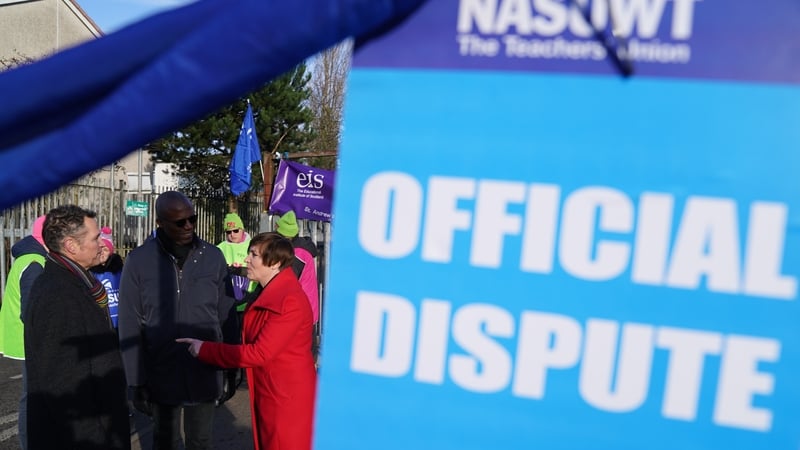 Campaigners highlighted a disparity in pay between teachers in schools and college lecturers (file image)