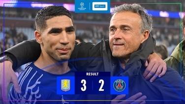 Champions League highlights: Aston Villa 3-2 PSG (agg 4-5)