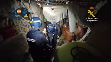 Spanish police raid gangsters' underground shooting range