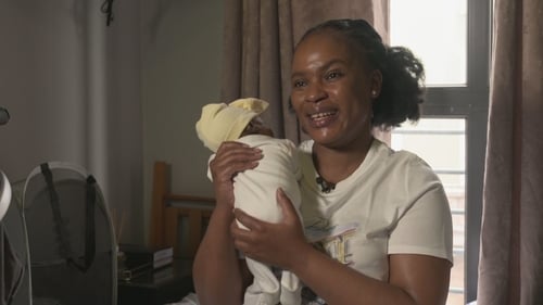 Baby Maya Dube and her mother, Sipeto Dube