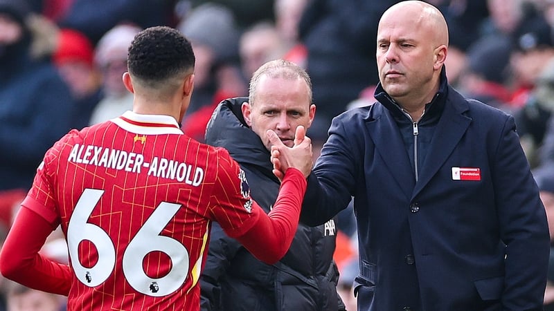 Trent Alexander-Arnold and Liverpool boss Arne Slot