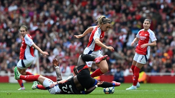A tussle involving Katie McCabe saw Arsenal seeking a penalty in the first half but it wasn't given