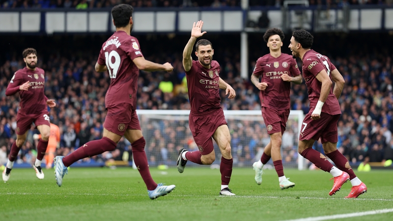 Mateo Kovacic celebrates his goal for Manchester City