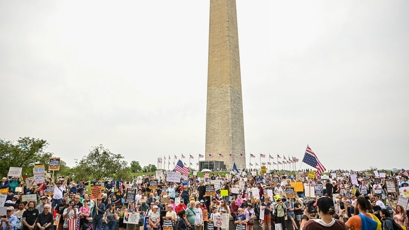 Demonstrators gathered across the US
