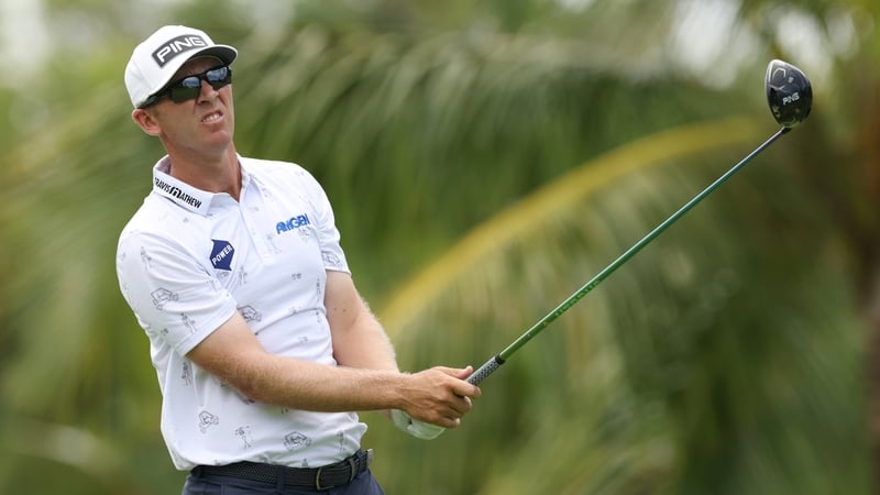 Seamus Power in action during his third round at the Corales Puntacana Championship