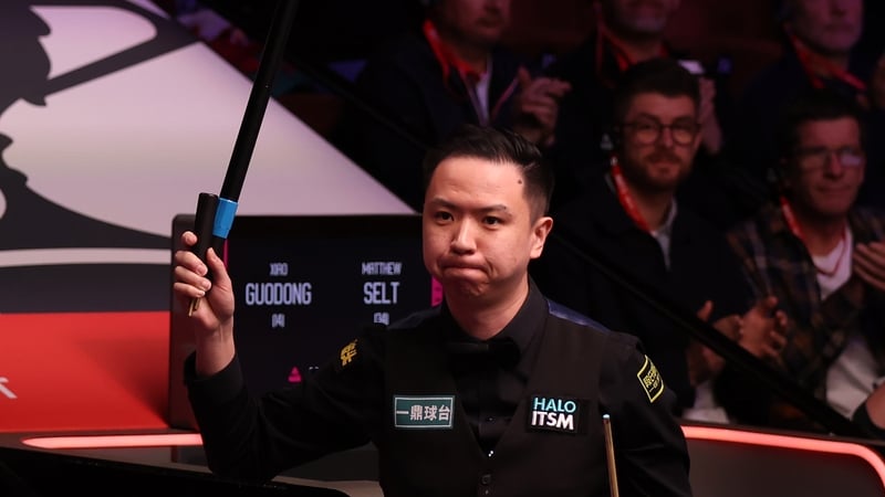 Xiao Guodong made short work of Matt Selt this morning