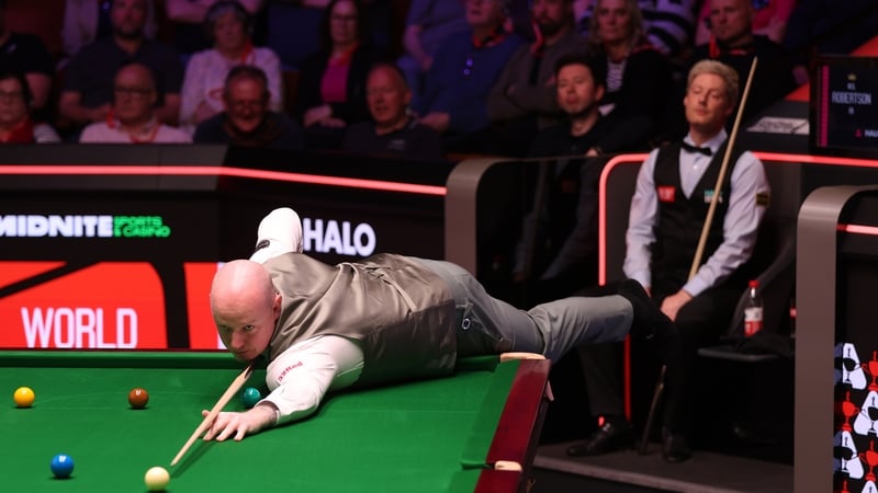 Wakelin gets in amongst the balls against Neil Robertson