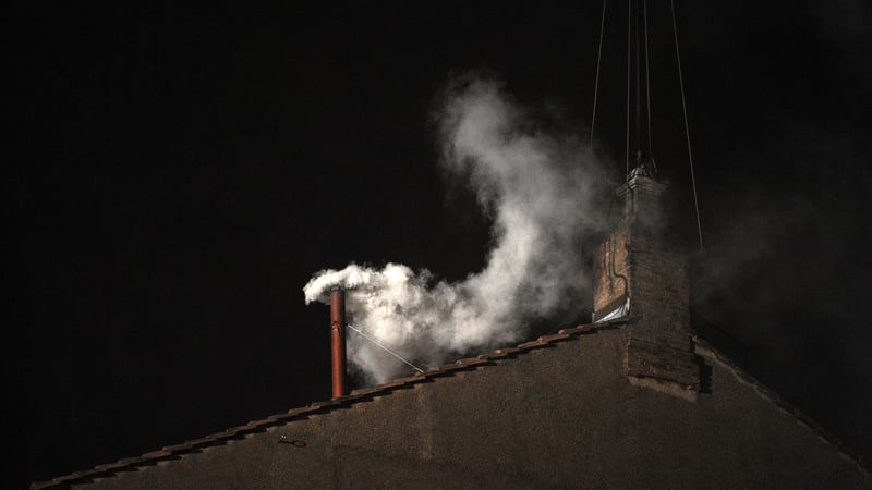 Once a new pope is chosen, a chemical is added to turn the smoke that billows out of the Sistine Chapel chimney white, announcing the election to the crowd waiting in St Peter's Square below