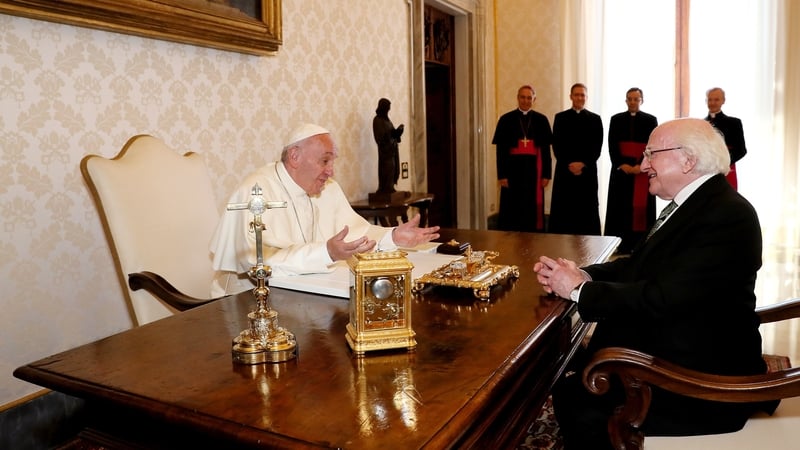 President Michael D Higgins said that Pope Francis' voice constituted a 'consistent invocation of a shared humanity'