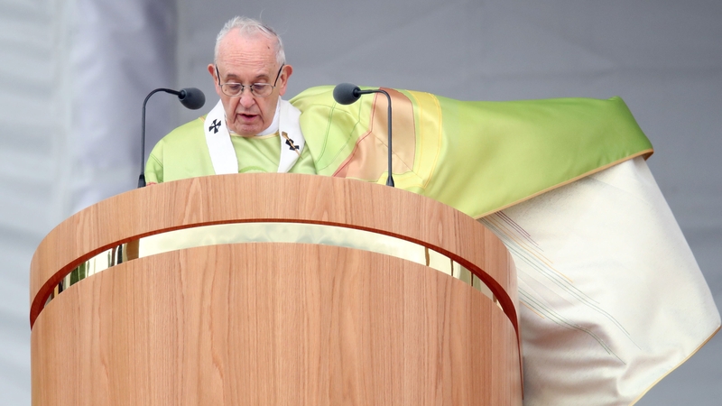 Pope Francis attends the closing Mass at the World Meeting of Families at Phoenix Park in Dublin