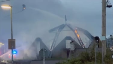 'Words fall silent' - Donegal church destroyed in fire