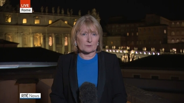RTÉ Correspondent Fiona Mitchell reports from Rome after death of Pope Francis