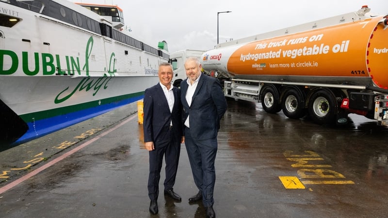 Andrew Sheen, MD of Irish Ferries, and Paul Balfe, Commercial BMS Director at Circle K