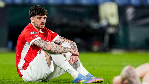 Troy Parrott's AZ Alkmaar suffered disappointment in Dutch Cup final