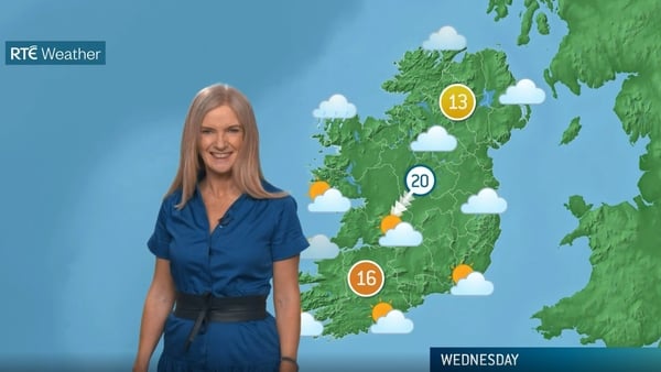 Joanna Donnelly presented her final weather forecast on RTÉ One on Monday