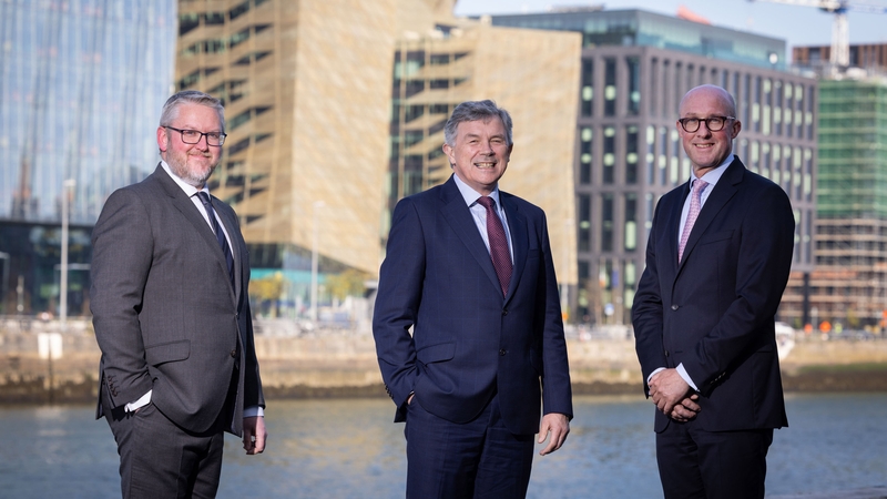 Gary Borland, newly appointed Director and Head of Interpath's Renewable Energy practice in Ireland, Liam Booth, Managing Director and Head of Corporate Finance Advisory, and Stuart Irwin, Managing Director and Head of Interpath's Belfast office.