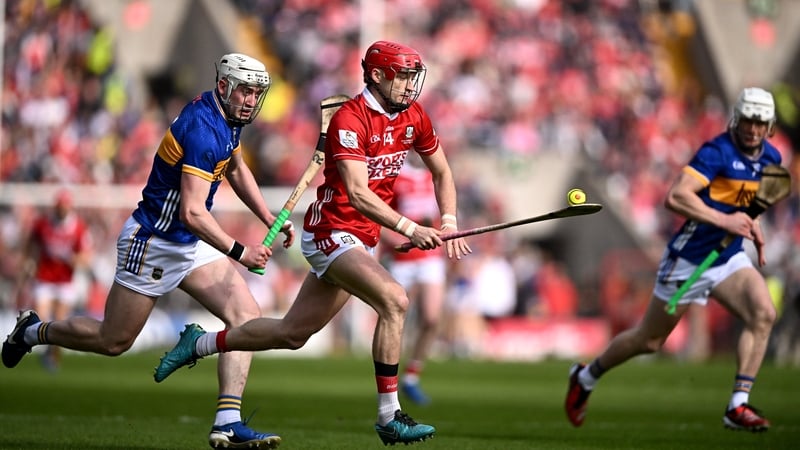 Alan Connolly scored 1-02 when Cork were 10-point winners over Tipperary in the Allianz Hurling League Division 1A final on 6 April