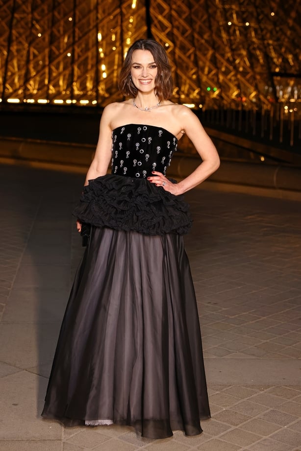 Keira Knightley attends the "Le Grand Diner du Louvre"