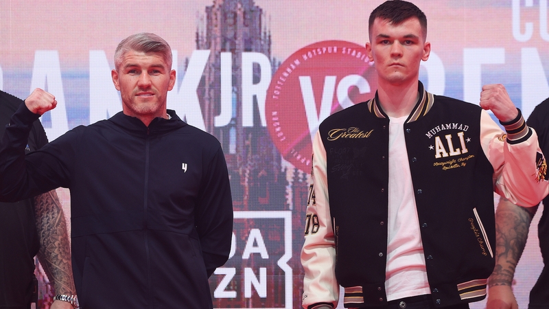 Liam Smith (L) and Aaron McKenna in London today