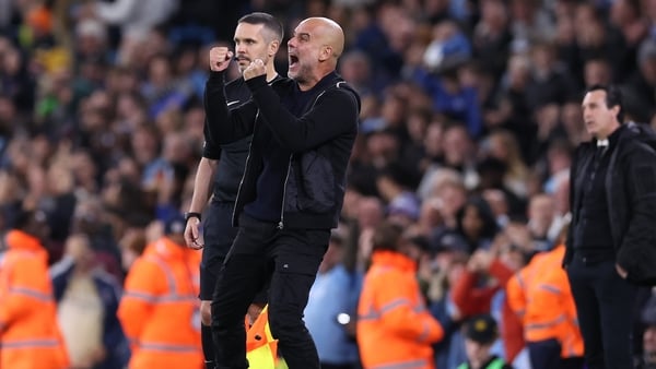Matheus Nunes' winner prompted a dramatic reaction from Pep Guardiola