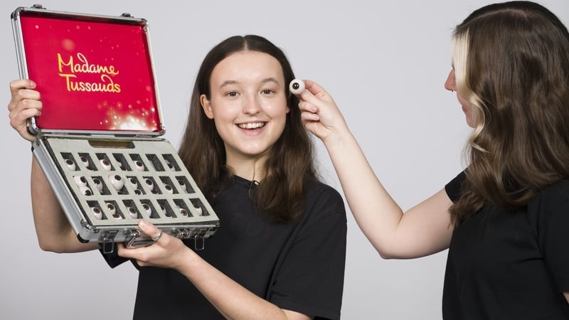Bella Ramsey during the measuring-up process at Madame Tussaud