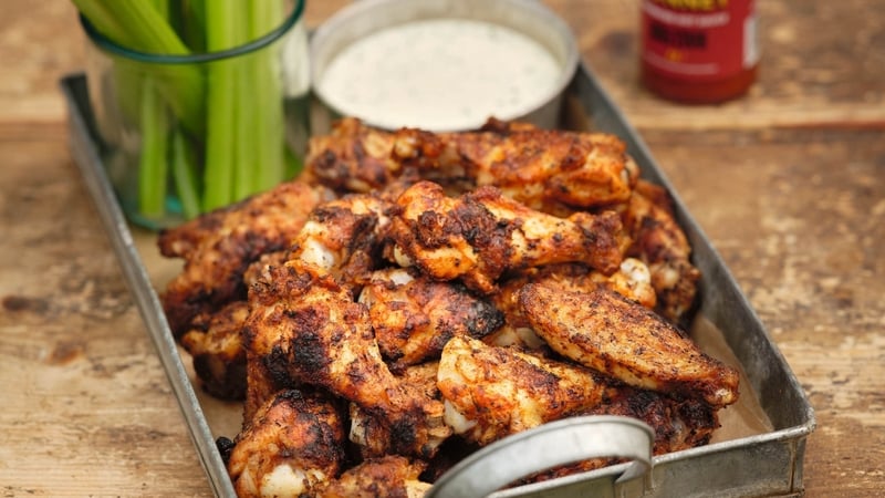Tom Kerridge's dry-rub buffalo chicken wings recipe (Cristian Barnett/PA)