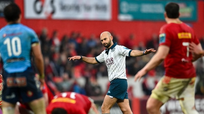 Andrea Piardi is not in action this weekend after two high-profile errors during Munster's loss to Bulls