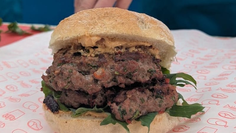 Eunice's Comeragh Mountain lamb burger: Today
