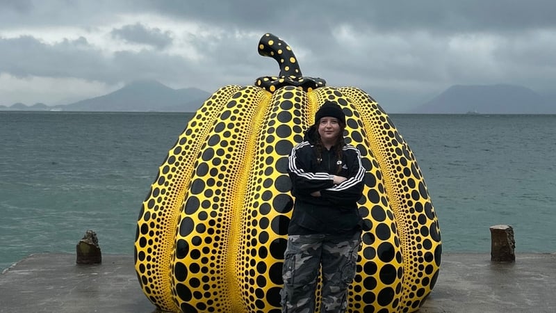 Sarah Magliocco on Naoshima Island. Photo: Síofra Carrick
