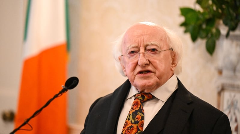 Michael D Higgins also lamented the killing of more than 200 journalists in Gaza