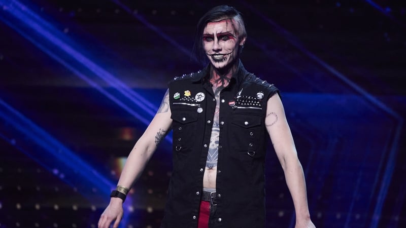 Auzzy Blood - The US contestant, whose real name is Austin Punton, inserted a series of metallic objects into his face - before running a tube into his mouth and out of his nose for judge Simon Cowell to drink through during his first performance