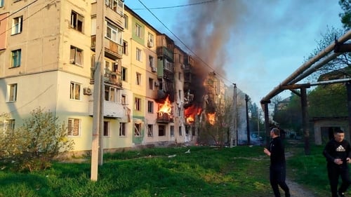 The aftermath of a Russian UAV strike on the Dnipropetrovsk region of Ukraine (Credit: State Emergency Service)