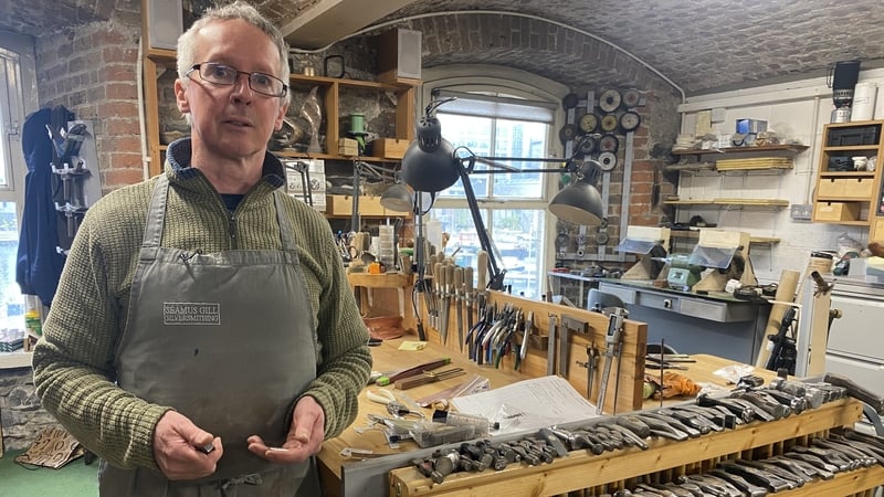 Séamus Gill at his studio