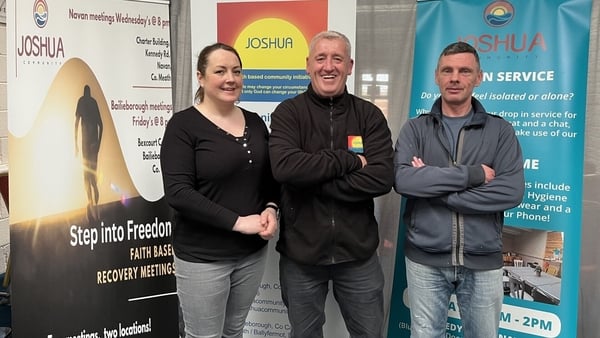 (R-L) Jade Conroy-Dawe, Gary Dawe and Paul McMahon from the Joshua Community Drop-In Service