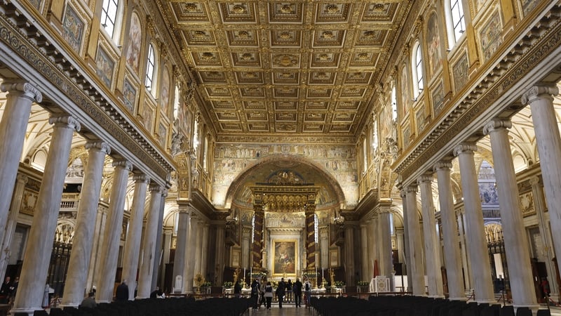The Basilica of Santa Maria Maggiore, where the tomb of Pope Francis is located
