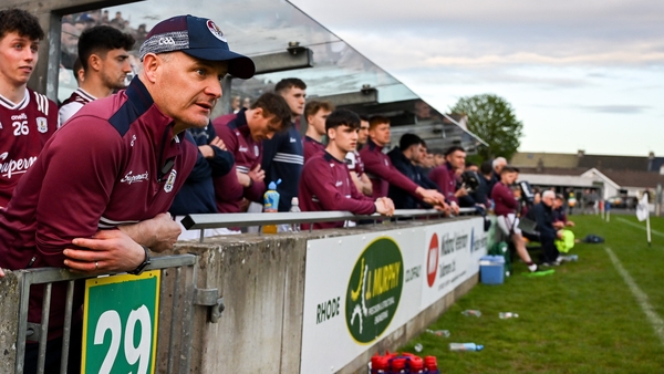Galway manager Micheál Donoghue was also shown a red card at Glenisk O'Connor Park