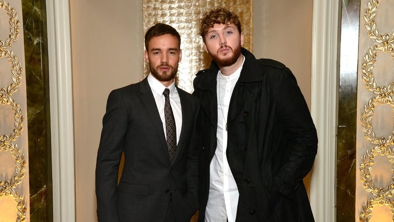 (L-R) Former X Factor stars Liam Payne and James Arthur