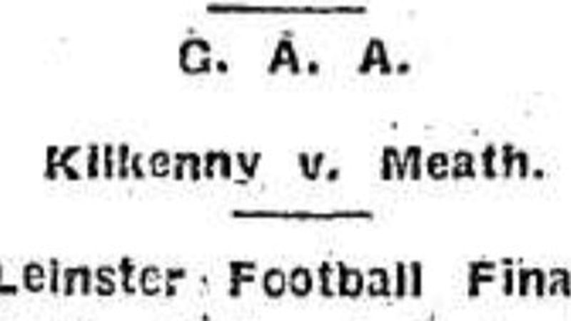 The Leinster Senior football final generated huge excitement on both sides and it was described as 'the chief topic of discussion'. Photo: Irish Newspaper Archives