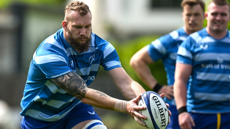 RG Snyman at training in Dublin on Monday morning