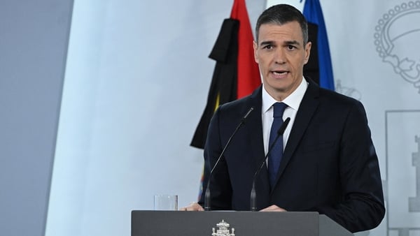 Pedro Sanchez said that Spain was a 'loyal partner' to NATO (file pic)
